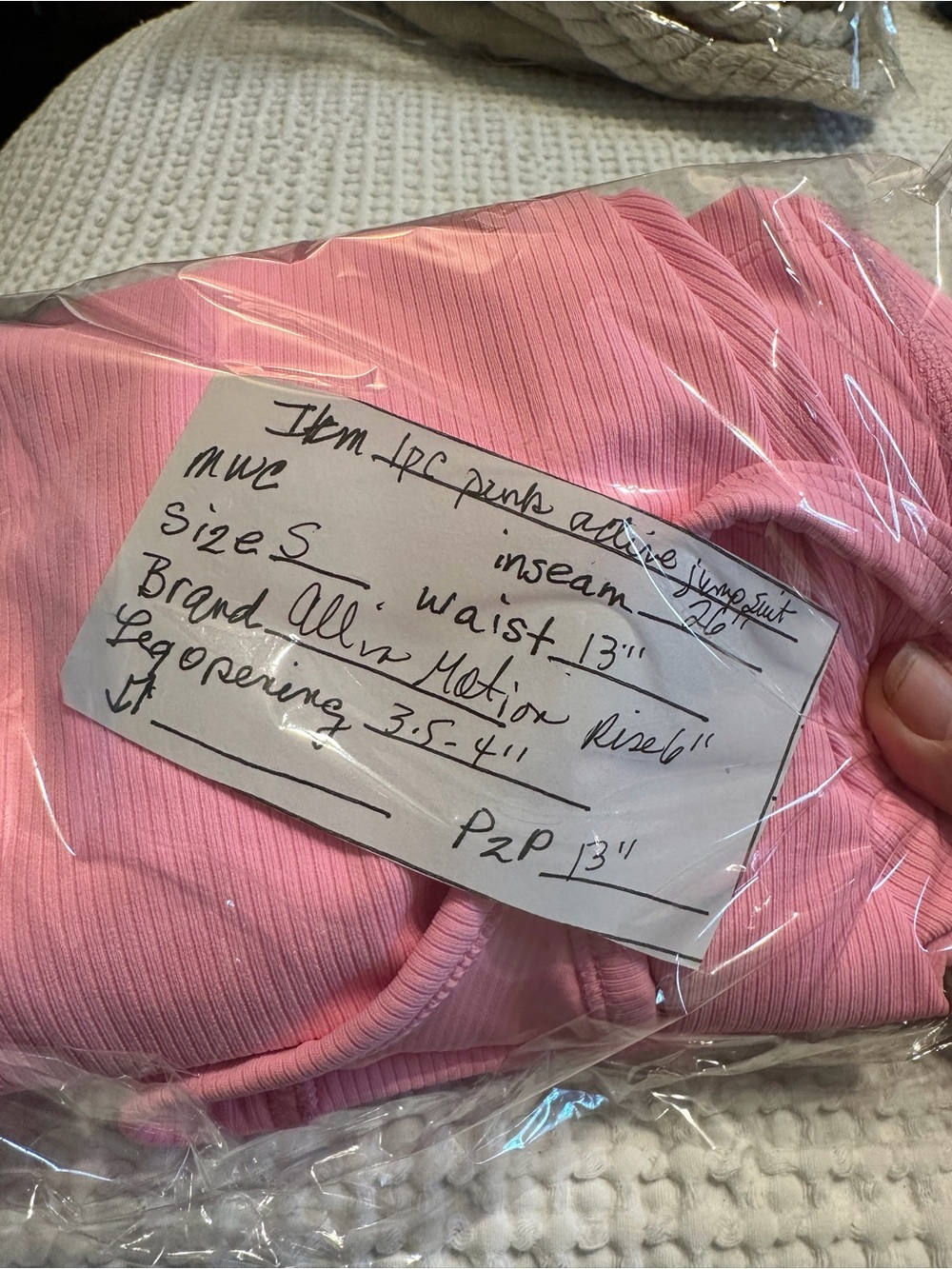 Women’s Pink One-Piece Unitard - Classic Tank Straps - Picture 8 of 8